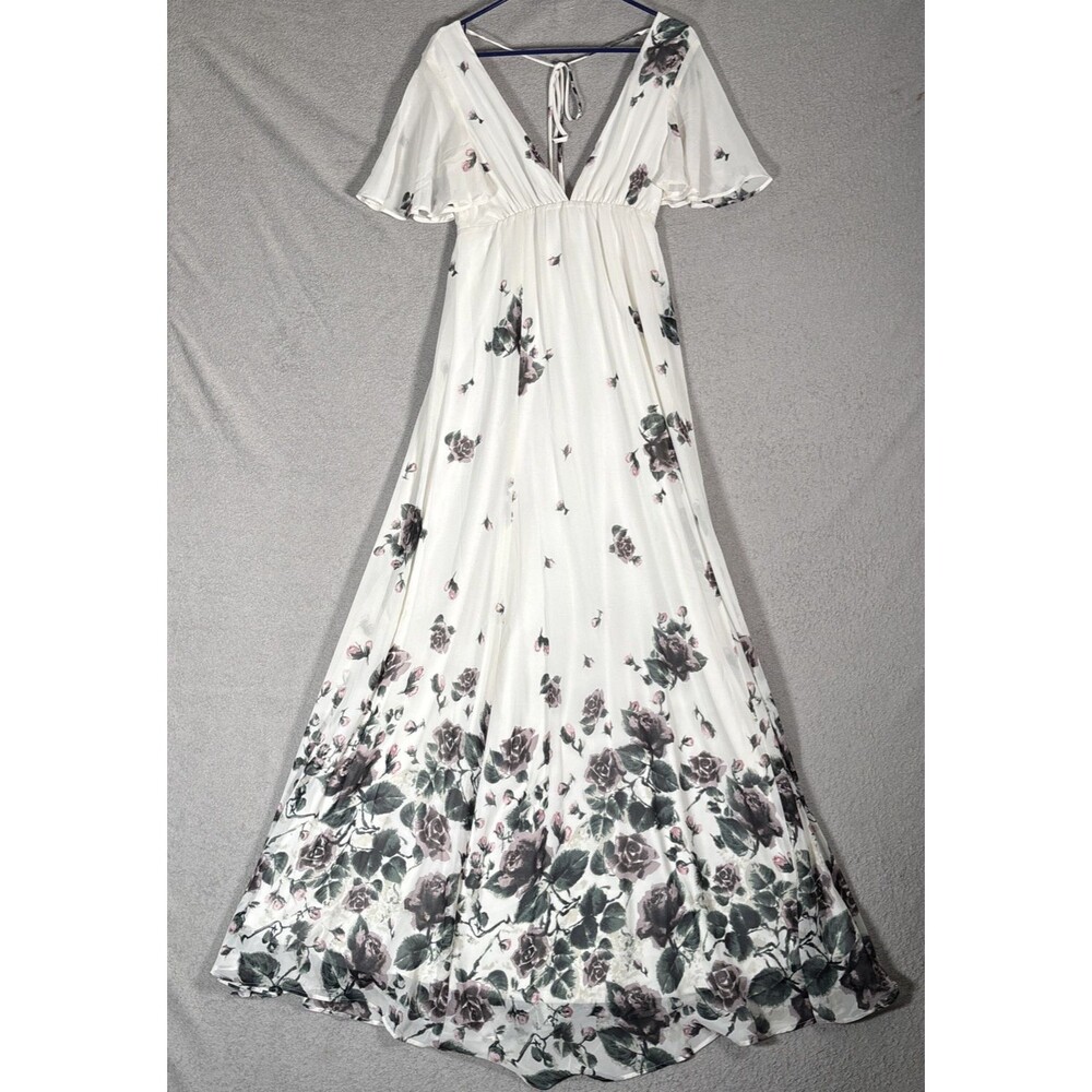 Show Me Your Mumu Faye Flutter Maxi Dress XXS Soft Girl‎ Bride Wedding Reception